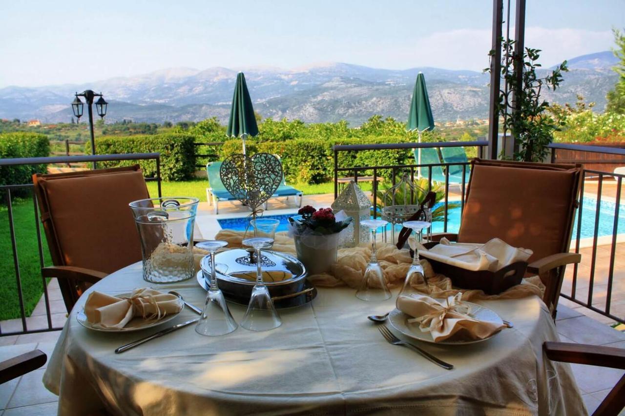 Traditional Villa Mandola Livathos  Bagian luar foto